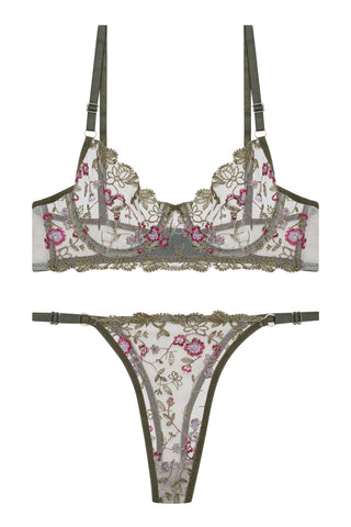 Bali Haki Renk Bralet Set