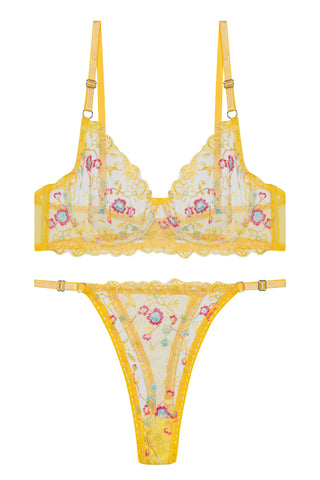 Buenos Aires Sarı Bralet Set